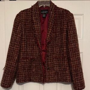 Women's Brown and rust tweed jacket